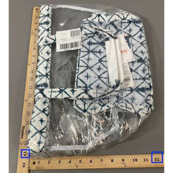 Lug Peekaboo Tote Bag - Diamond White Clear, Durable Unisex Plastic, CPSC Compli - Picture 5 of 9